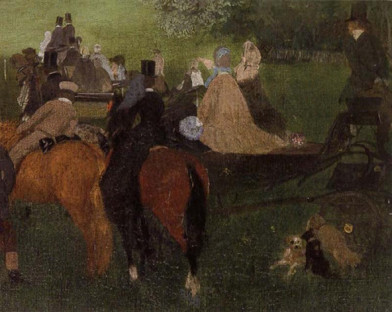 Edgar Degas On the Racecourse